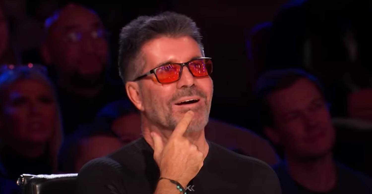 Simon Cowell looks amazed