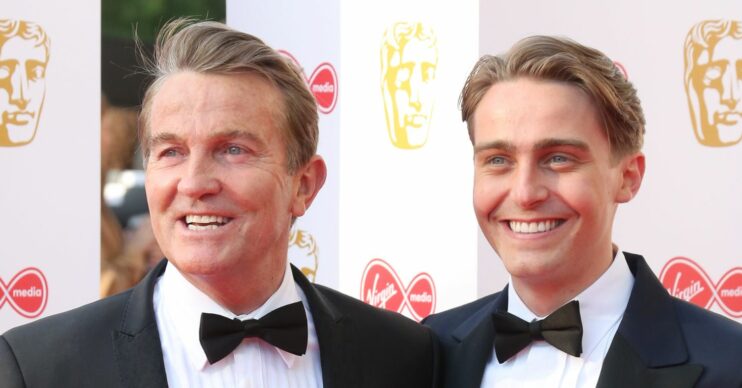 Bradley and Barney Walsh smiling