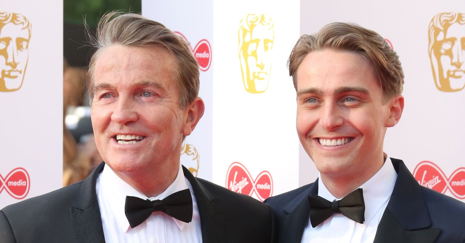 Bradley and Barney Walsh smiling