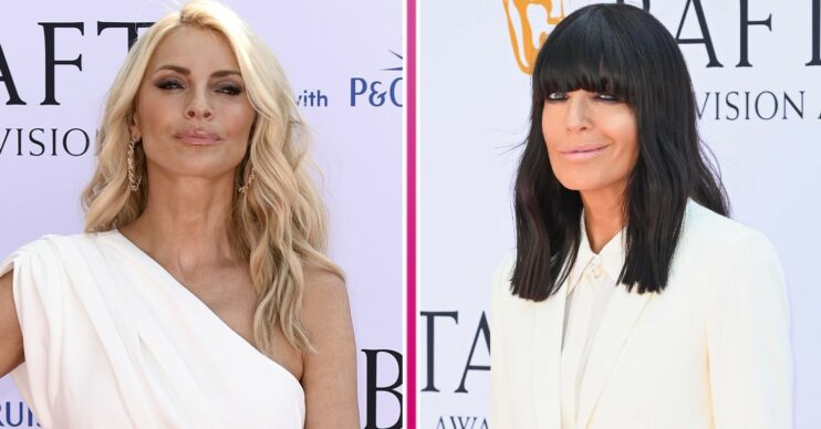 Strictly hosts Tess Daly and Claudia Winkleman at the BAFTAs