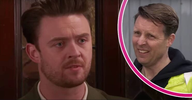 Joel looks concerned, Nathan wrinkles his nose