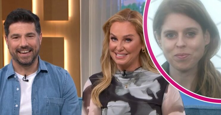 Craig Doyle and Josie Gibson smile as Princess Beatrice appears on This Morning