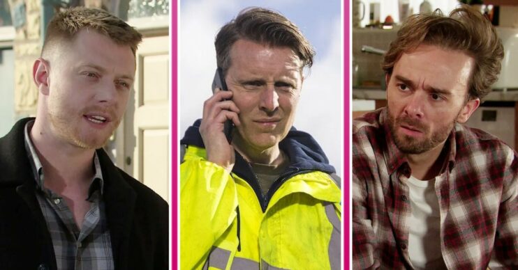 Composite image of Daniel, David and Nathan on Corrie (Credit: ITV/Composite: ED!)
