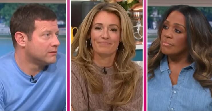 This Morning today comp, Dermot O'Leary, Cat Deeley and Alison Hammond