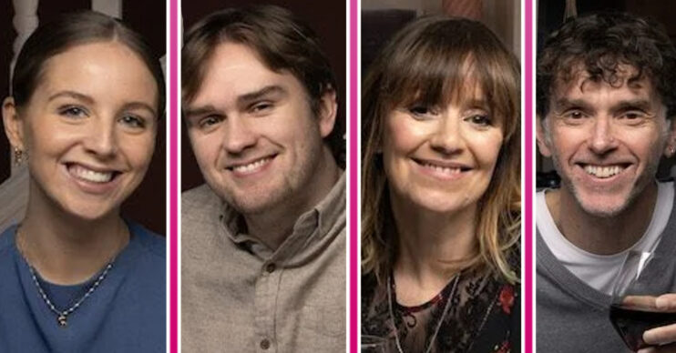 Emmerdale's Belle, Tom, Rhona, Marlon