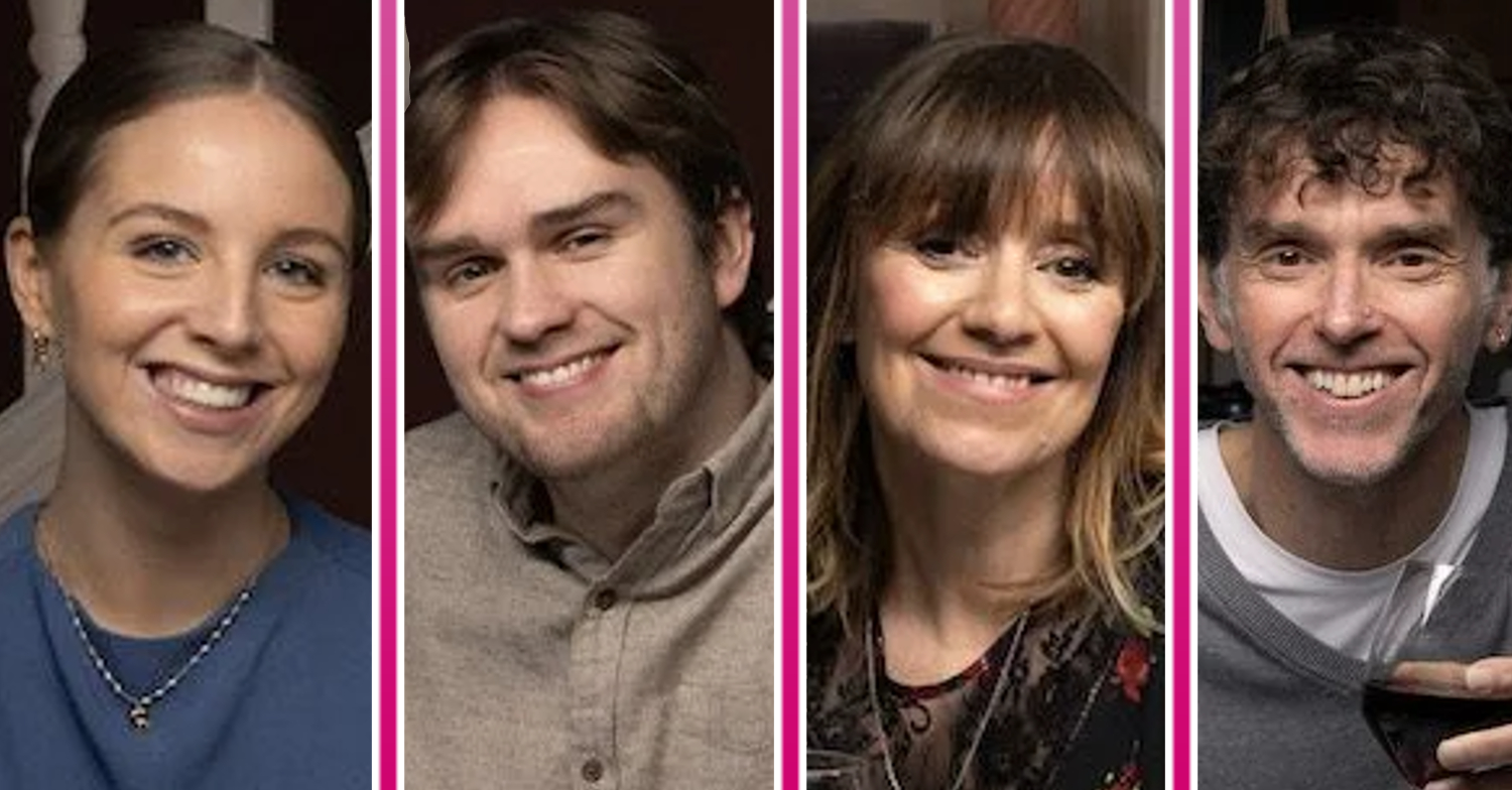 Emmerdale's Belle, Tom, Rhona, Marlon