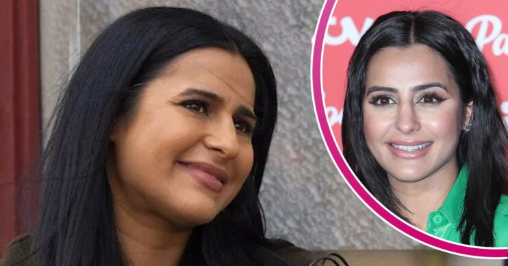 Coronation Street comp image: Alya Nazir and actress Sair Khan (Credit: ITV/Cover Image/Comp ED!)