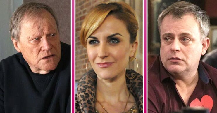 Coronation Street comp image: Roy, Becky, Steve (Credit: ITV/Shutterstock/compED!)