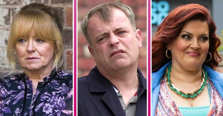 Coronation Street comp image: Jenny, Steve and Glenda (Credit: ITV/Comp ED!)
