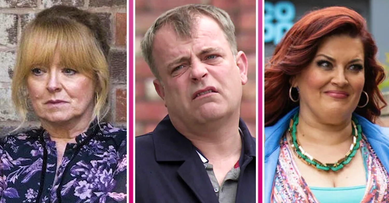 Coronation Street comp image: Jenny, Steve and Glenda (Credit: ITV/Comp ED!)