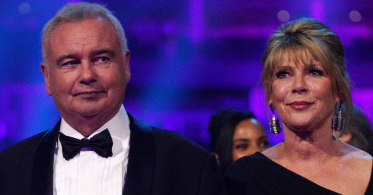Featured image of Eamonn Holmes and Ruth Langsford looking strained (Credit: Shutterstock)