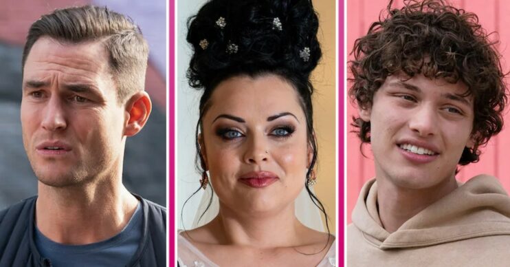EastEnders spoilers comp image: Zack, Whitney, Freddie (Credit: BBC/Comp ED!)