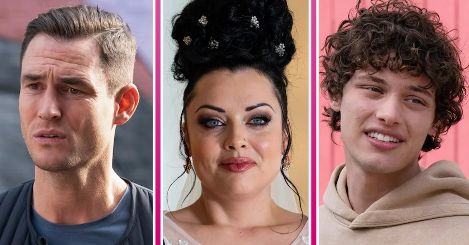 EastEnders spoilers comp image: Zack, Whitney, Freddie (Credit: BBC/Comp ED!)