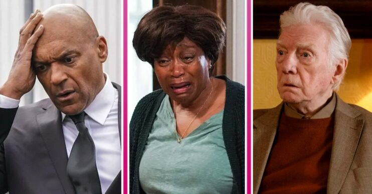 EastEnders spoilers: George, Yolande, Stevie (Credit: BBC/Comp ED!)