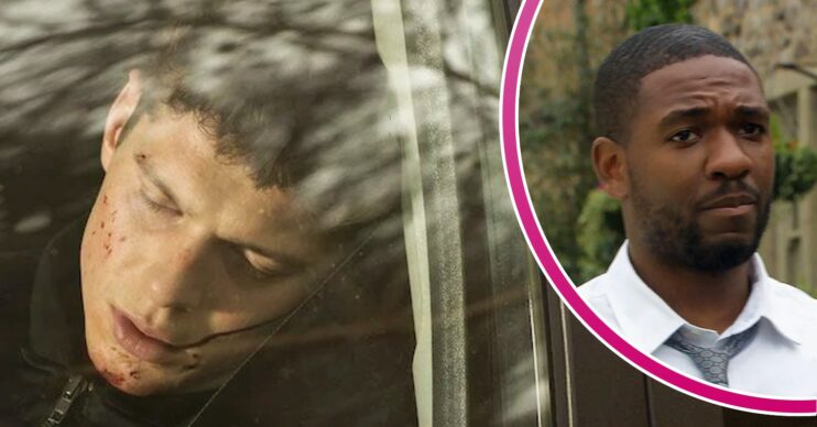 Emmerdale comp image: Nicky and Ethan - Nicky left to die (Credit: ITV/Comp ED!)