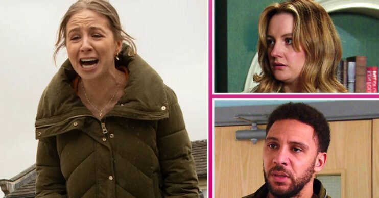 Emmerdale spoilers comp image: First look for week 21 - Belle, Ella, Billy (Credit: ITV/Comp ED!)