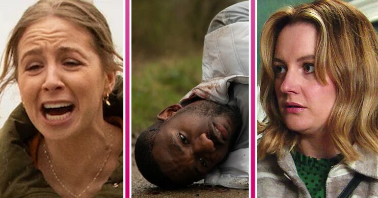 Emmerdale spoilers comp image: Belle, Ethan, Ella (Credit: ITV/Comp ED!)