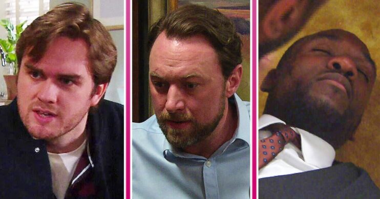 Emmerdale spoilers: Comp image of Tom, Liam and Ethan (Credit: ITV/comp ED!)