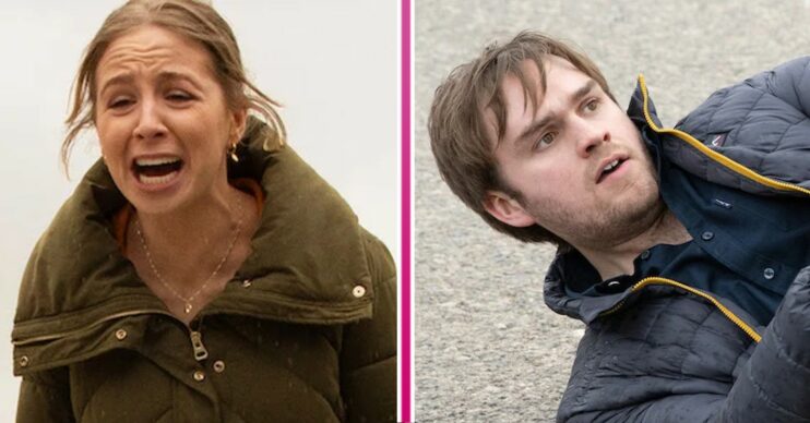 Emmerdale comp image: Belle and Tom (Credit: ITV/Comp ED!)