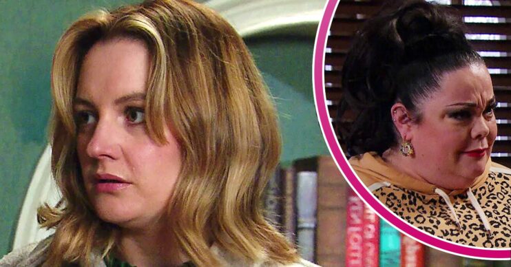 Emmerdale spoilers comp image: Ella and Mandy (Credit: ITV/Comp ED!)