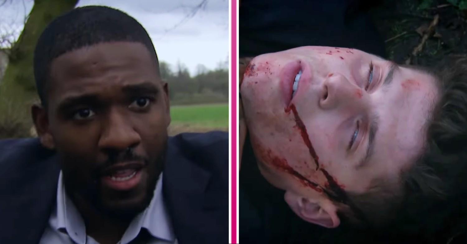 Emmerdale car crash comp image: Ethan and Nicky (Credit: ITV/Comp ED!)