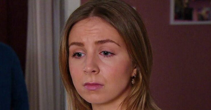Emmerdale: Belle Dingle looks upset and worried