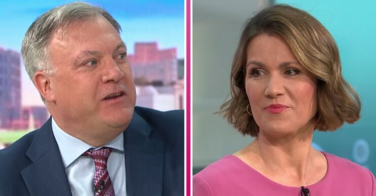 Ed Balls and Susanna Reid hosted GMB today