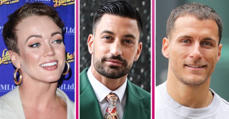 Giovanni Pernice with Lauren and Gorka from Strictly