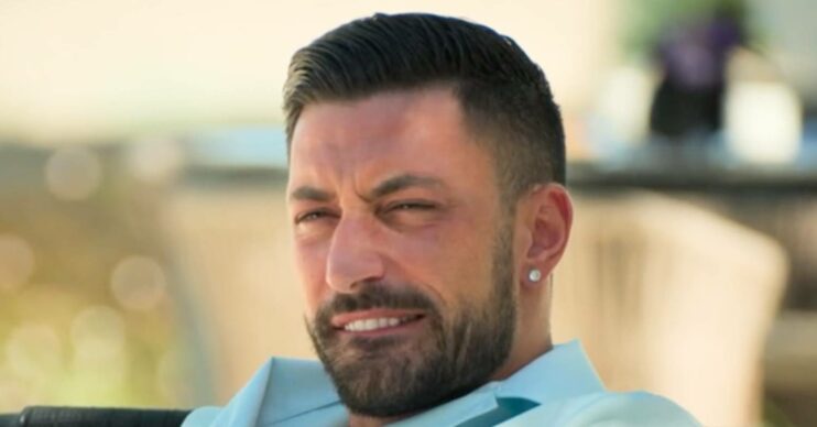 Giovanni Pernice looks unsure