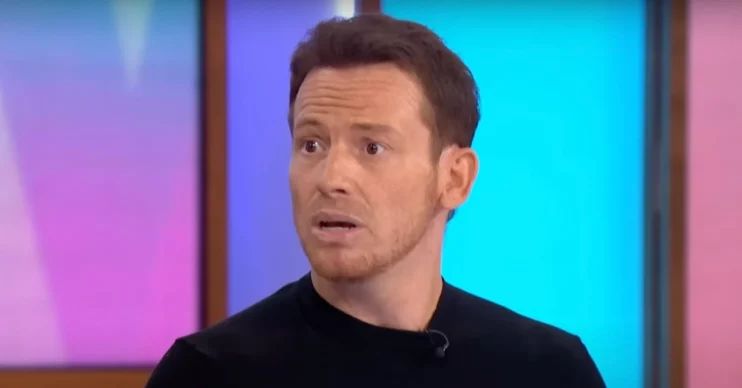 Joe Swash with shocked expression on Loose Women
