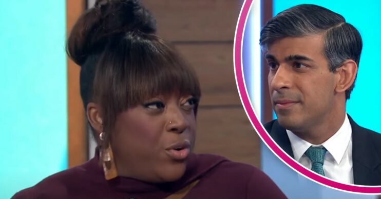 Judi Love and Rishi Sunak on Loose Women