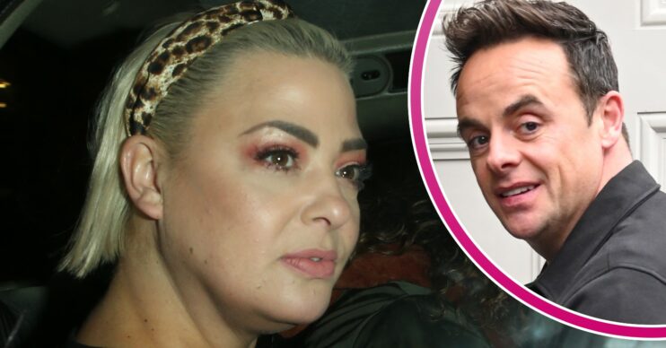 Lisa Armstrong in a car and Ant McPartlin smiling