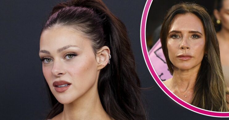Nicola Peltz and Victoria Beckham posing in ED composite