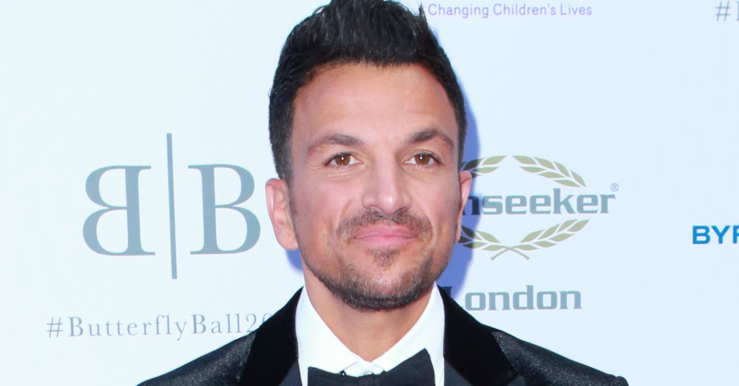 Peter Andre smiling at event