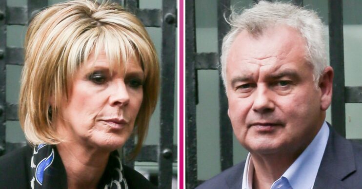 Ruth Langsford and Eamonn Holmes looking unhappy