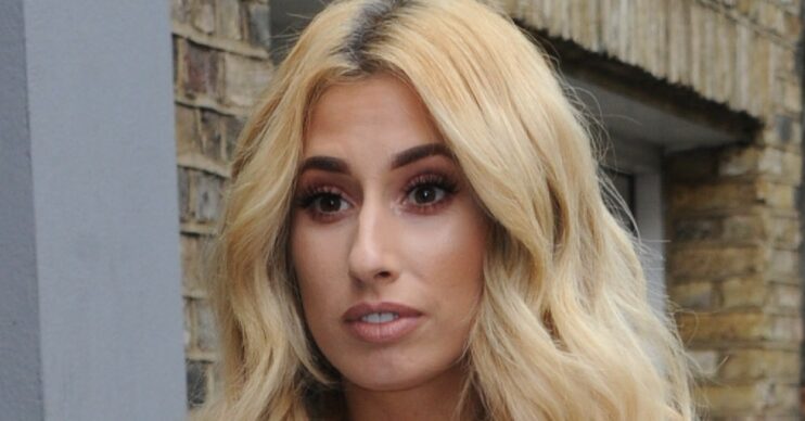 Stacey Solomon looking sad