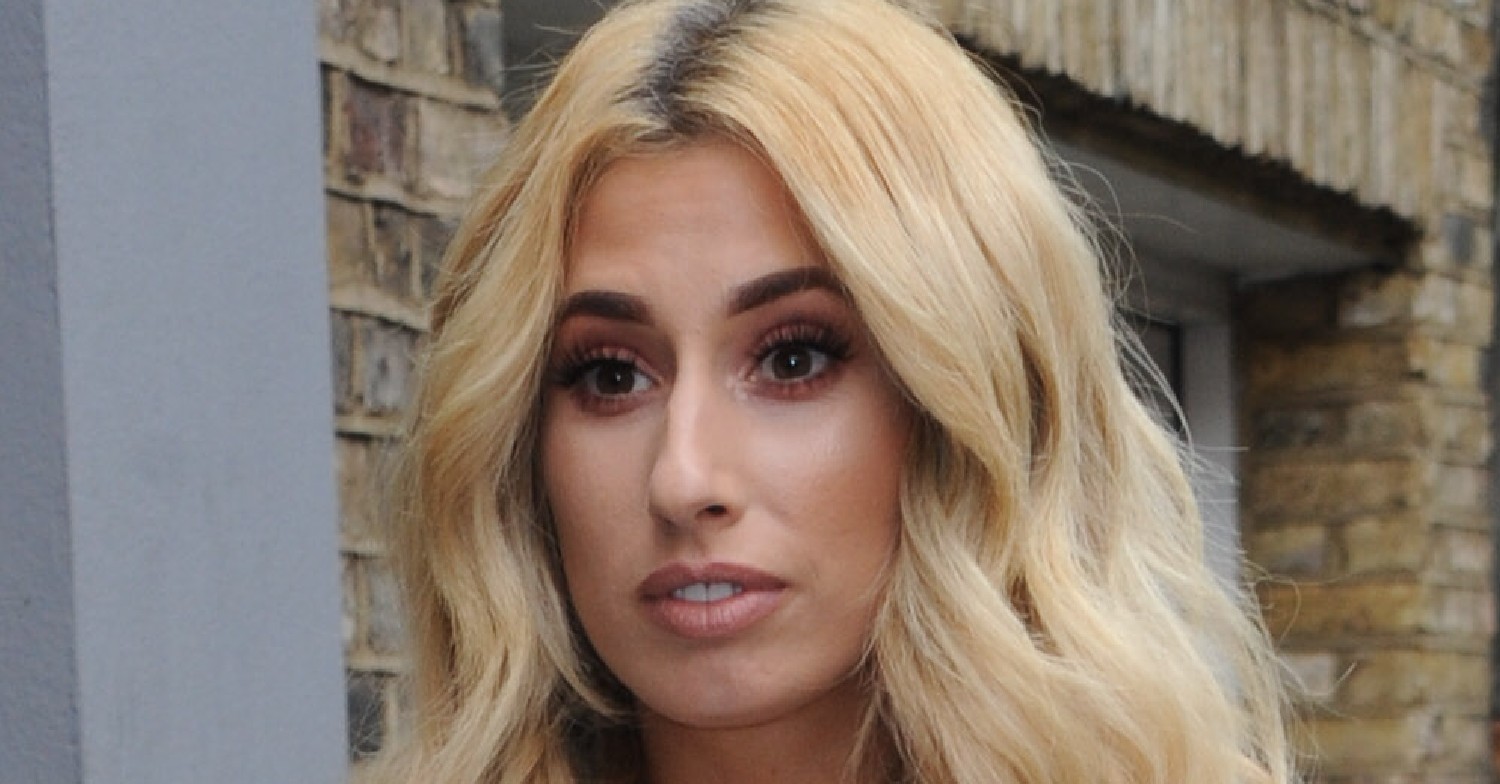 Stacey Solomon looking sad