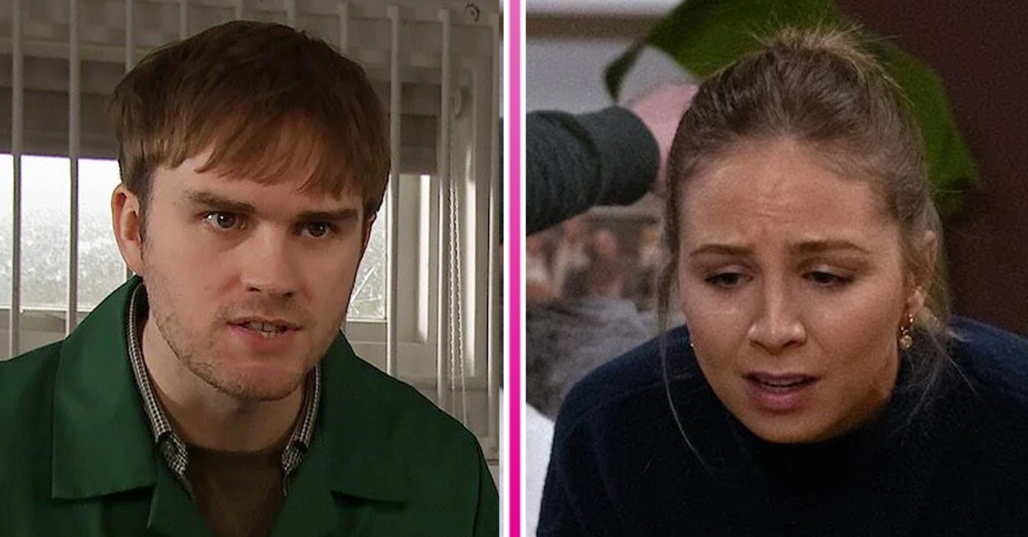Composite image of Tom and Belle on Emmerdale (Credit: ITV/Composite: ED!)