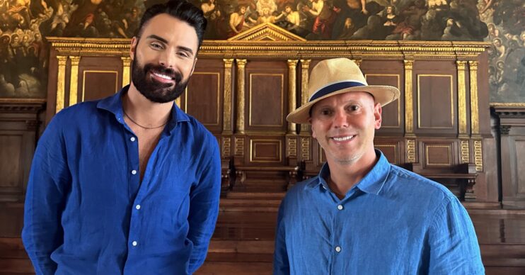 Rylan Clark and Rob Rinder