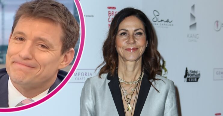 Julia Bradbury apologizes to Ben Shephard. (Credit: Cover Images/ITV)