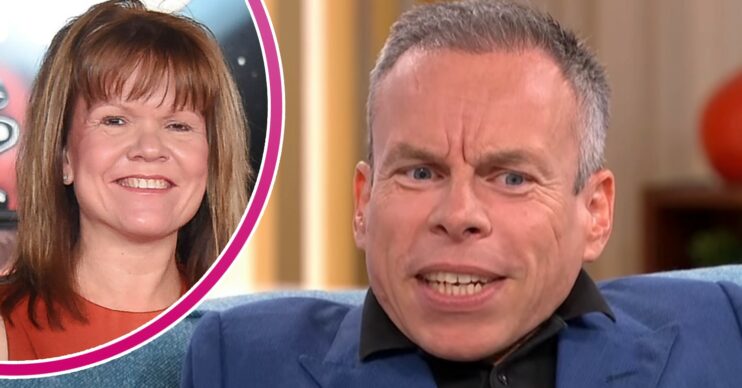 Warwick Davis and his wife Sammy inset