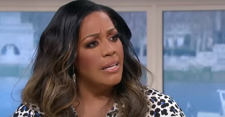 Alison Hammond looking shocked on This Morning