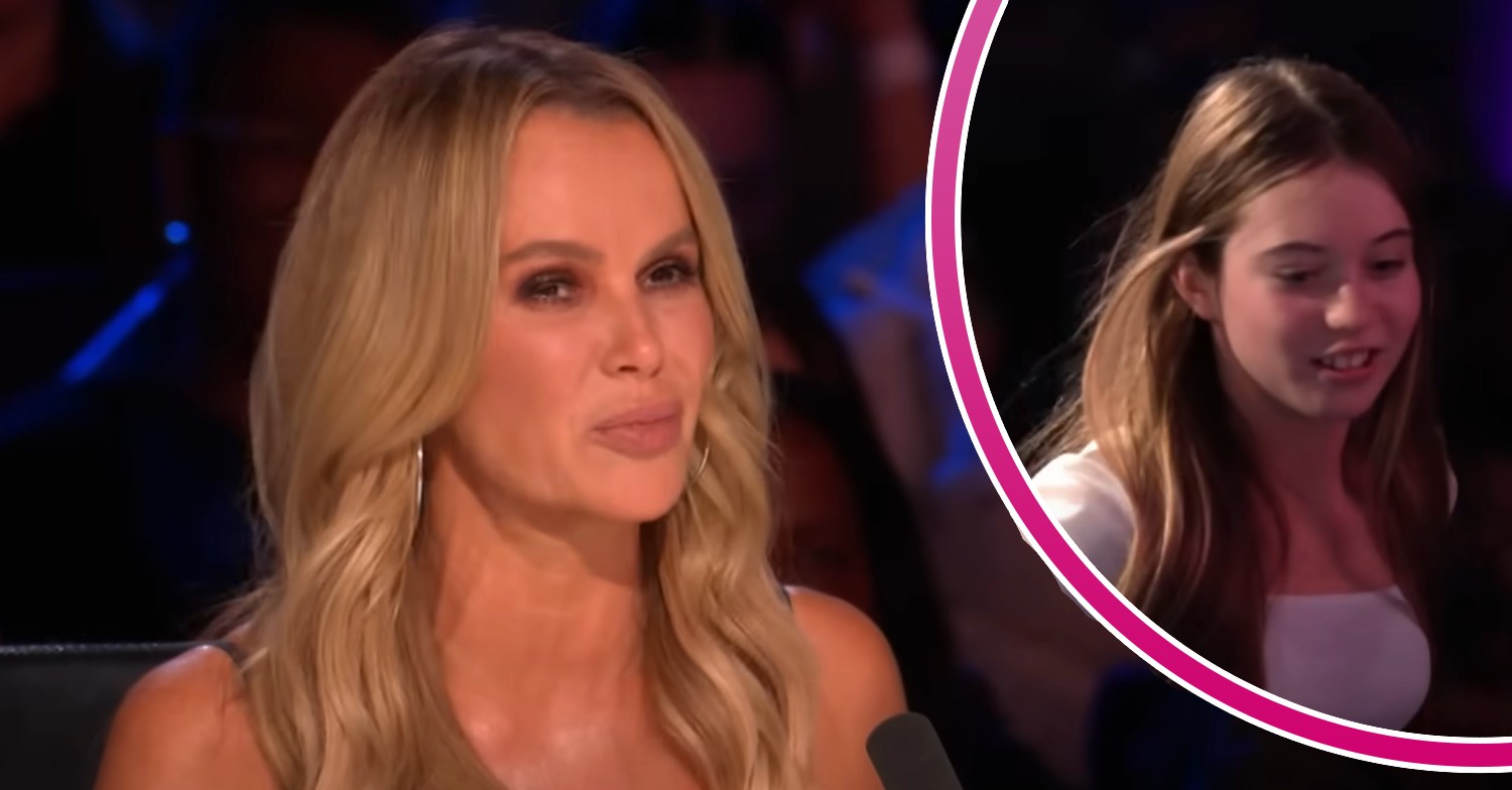 Amanda Holden speaking on BGT / Hollie Holden running