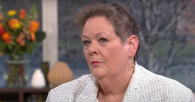 Anne Hegerty looking up on This Morning