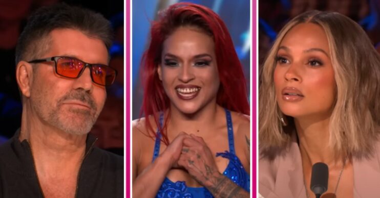 Simon Cowell, Itzel Salvatierra and Alesha Dixon on BGT 2024