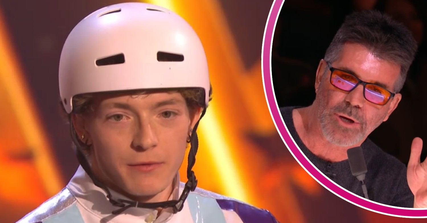 Duncan Murray smiling slightly on Britain's Got Talent / Simon Cowell speaking