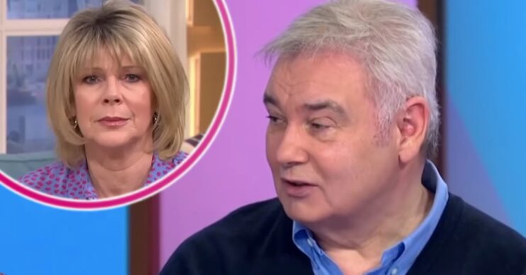 Ruth Langsford and Eamonn Holmes looking serious