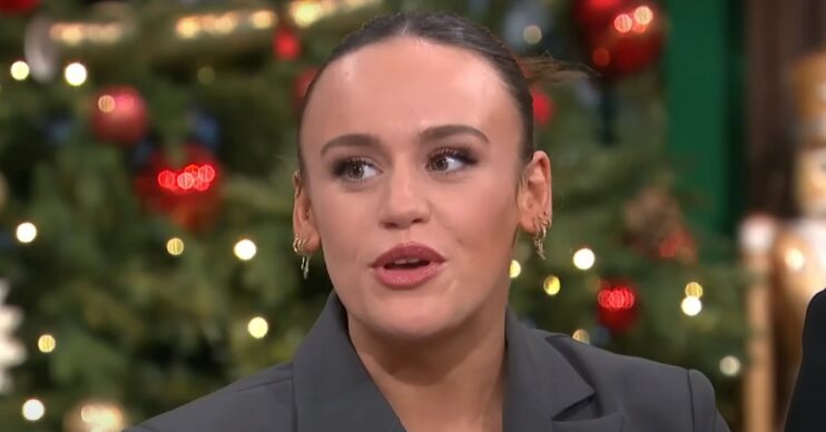 Ellie Leach speaking on This Morning