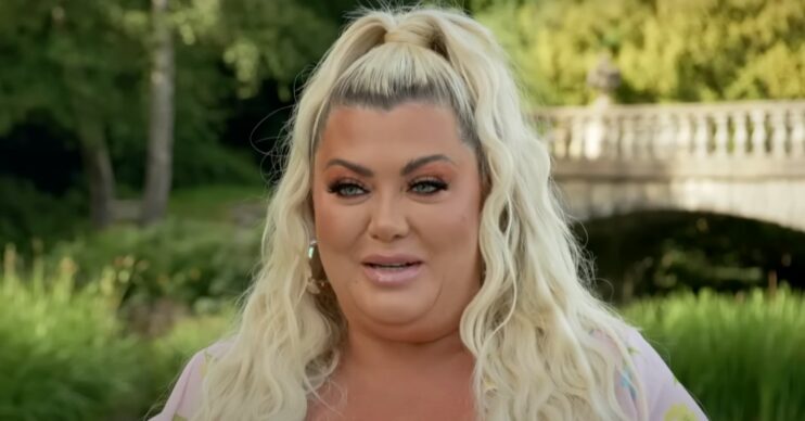 Gemma Collins speaking to camera