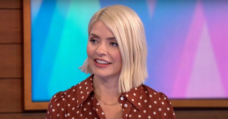 Holly Willoughby smiling on Loose Women